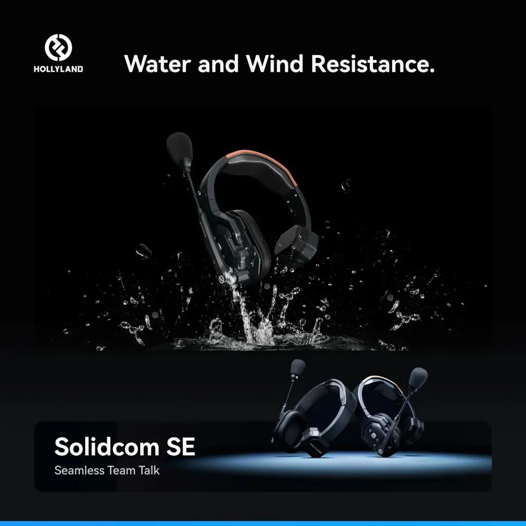 Hollyland Solidcom SE Global 4S 4-Person Full-Duplex Single-Ear Noise-Canceling Headset Intercom System (2.4 GHz)