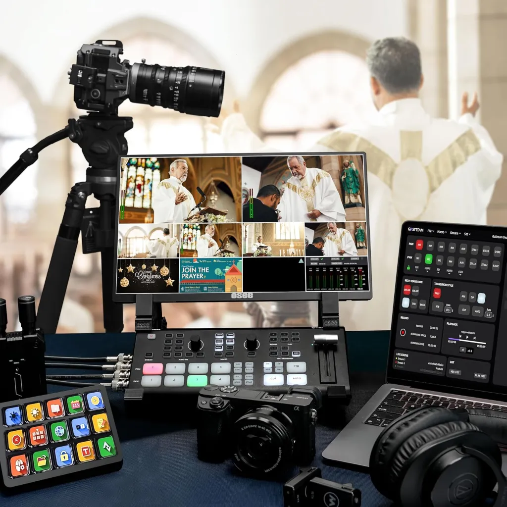 OSEE GoStream Duet SDI/HDMI/NDI|HX Live Stream Video Mixer/Switcher/Recorder