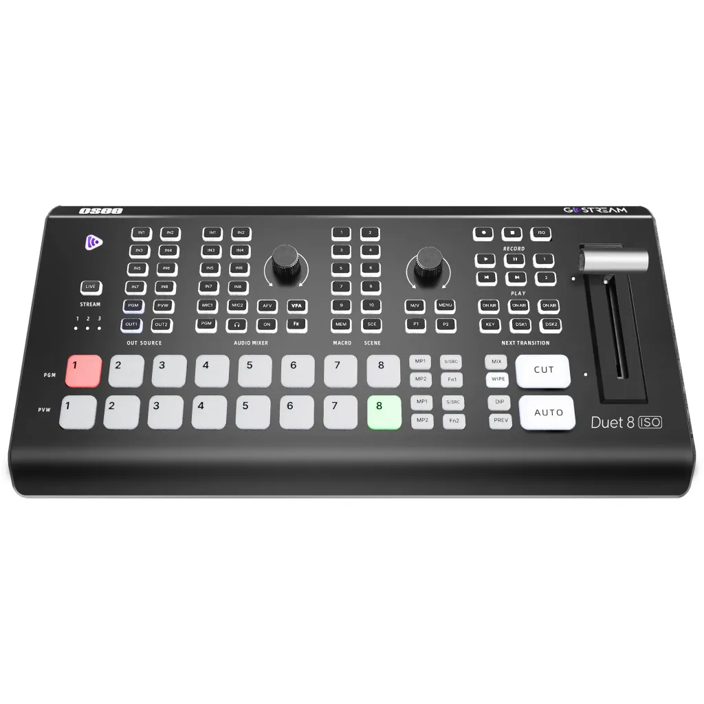 OSEE GoStream Duet 8 ISO 8-Channel Live Stream Switcher
