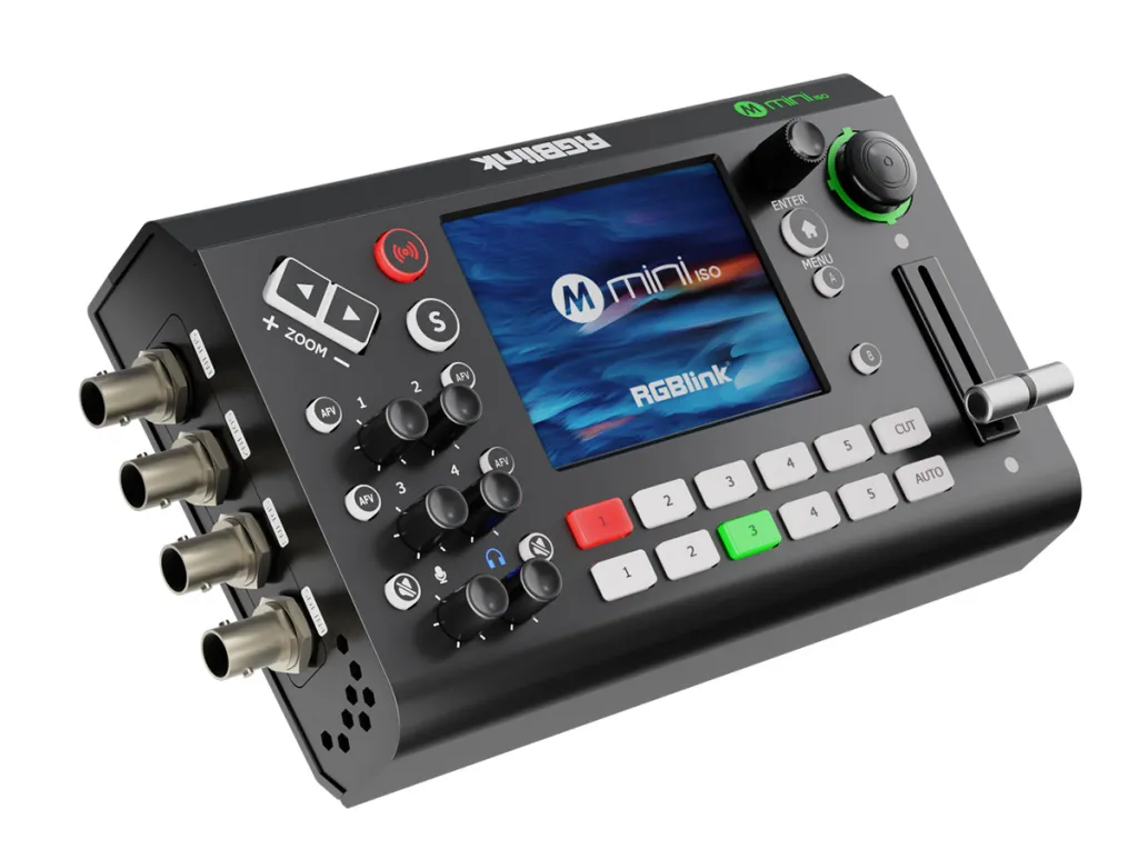 RGBlink MINI-ISO 10-Channel Video Mixer Switcher for Live Streaming