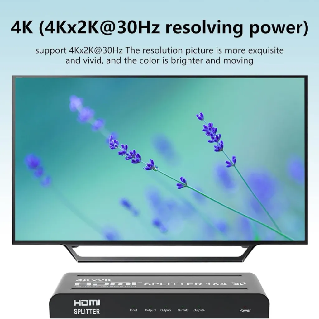 VIDEOCAST 4K HDMI Splitter 1 in 4 Out
