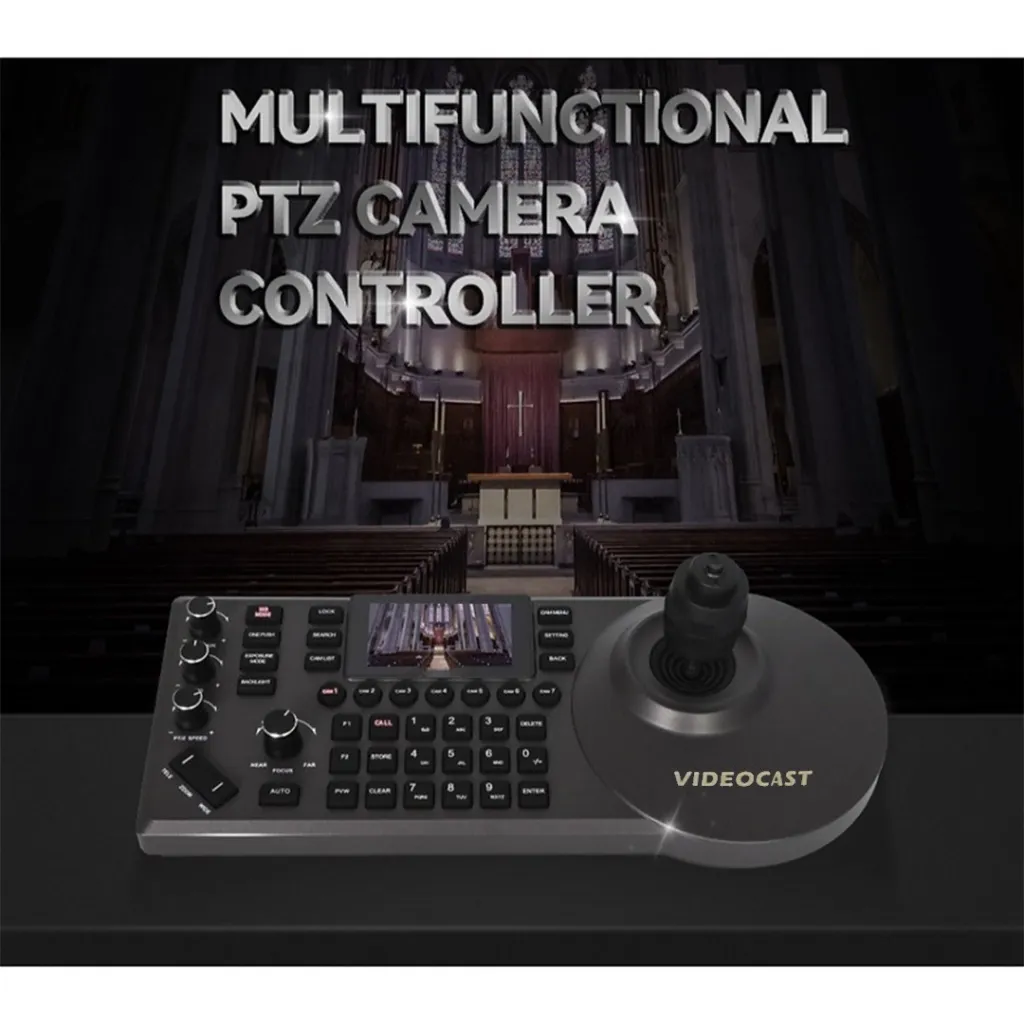 VIDEOCAST PTZ Camera Controller VC 51  control up to 7 PTZ Cameras